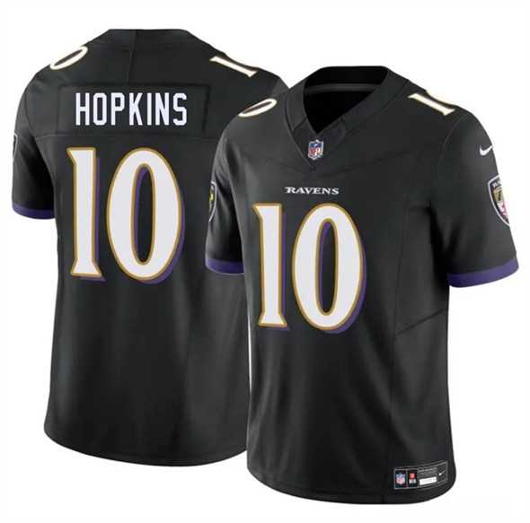 Men & Women & Youth Baltimore Ravens #10 DeAndre Hopkins Black 2025 F.U.S.E. Vapor Limited Jersey